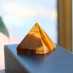 4 Sizes of Tiger Eye Crystal Energy Pyramids Wholesale 1