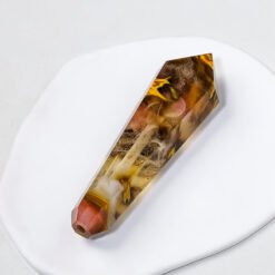 5 Brown goldstone crystal pipe wholesale 101002001