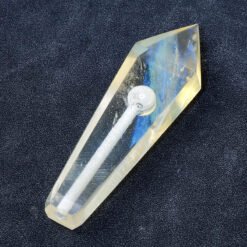 5 Clear goldstone crystal pipe wholesale 101002004