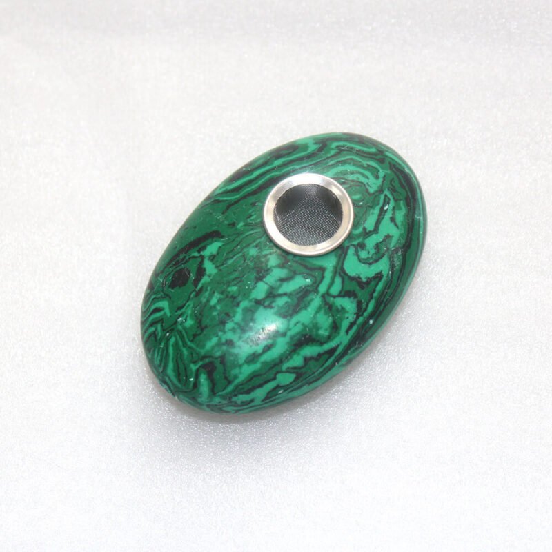 5 Green Malachite Crystal Pipe 101006010