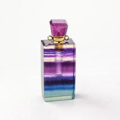 5pcs Nature Fluorite Crystal Cuboid Perfume Bottle Pendant Wholesale 118011000