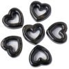 10pcs Black Obsidian Crystal Heart Wholesale 135108000