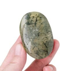 10pcs Green Prehnite Crystal Palm Stone Wholesale 121015000