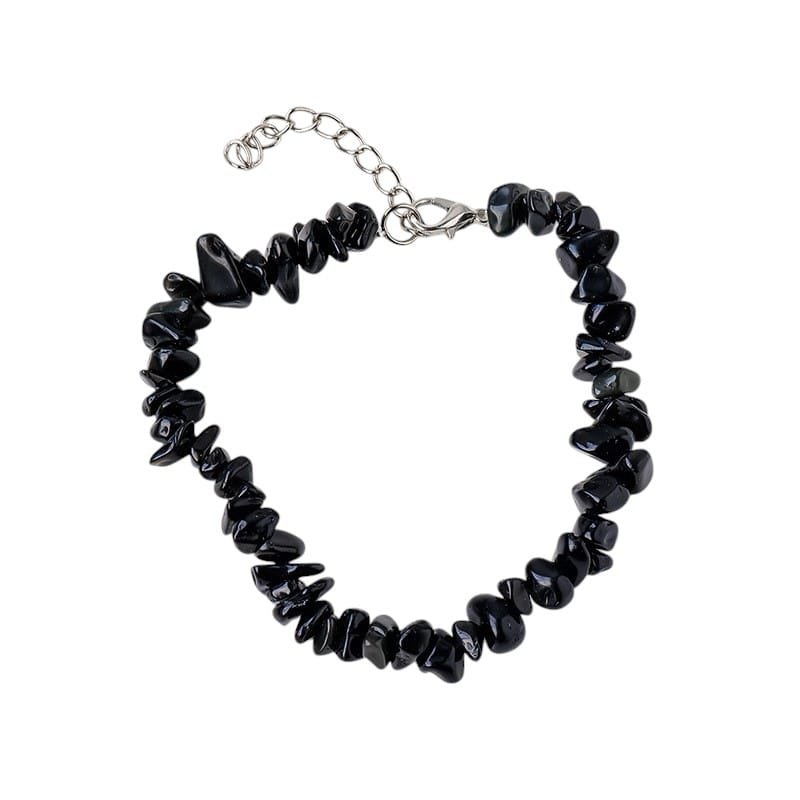 Obsidian Chip Bracelet 0.20 in