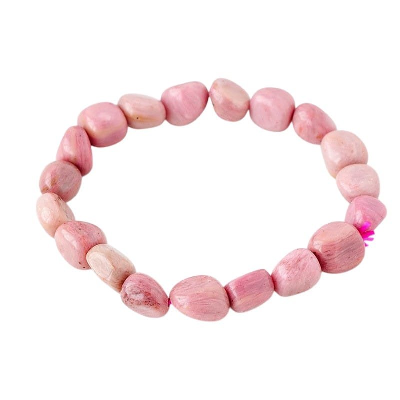Rhodonite Chip Bracelet 0.39 in