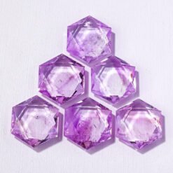 10pcs Purple Amethyst Crystal Hexagram Wholesale 137100000-3