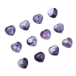 10pcs Purple Dream Amethyst Crystal Heart Wholesale 135080003