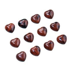 10pcs Red Obsidian Crystal Heart Wholesale 135080001