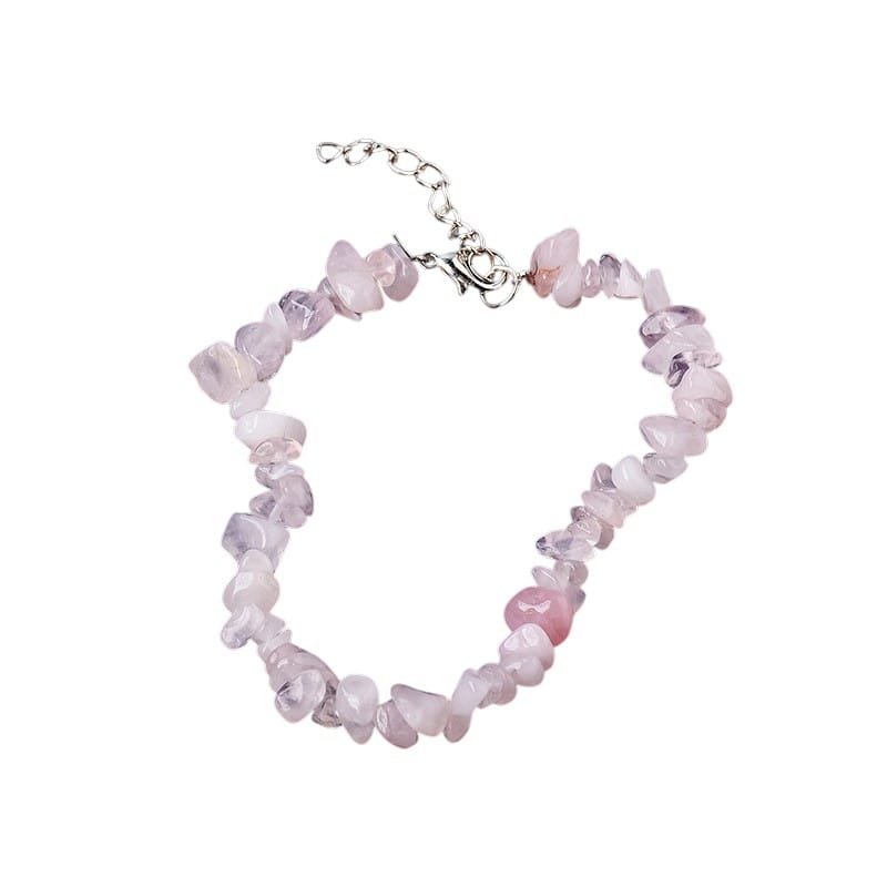 Rose Quartz Chip Bracelet 0.20 in