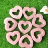 10pcs Rose Quartz Crystal Heart Wholesale 135109000-3