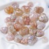 10pcs Sakura Agate Crystal Heart Wholesale 135037000-2