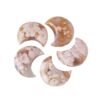 2 Sizes of Pink Agate Crystal Moon Wholesale 134066000