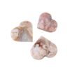 2 Sizes of Sakura Agate Crystal Heart Wholesale 135023000