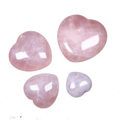 4 Sizes of Rose Quartz Crystal Heart Wholesale 135029000