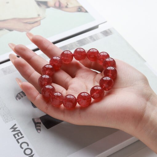 4 Sizes of Strawberry Quartz Crystal Beads Bracelet Wholesale 110068000-2