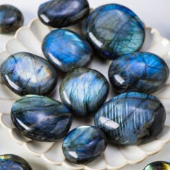 5 Sizes of Labradorite Crystal Palm Stone Wholesale 121004000