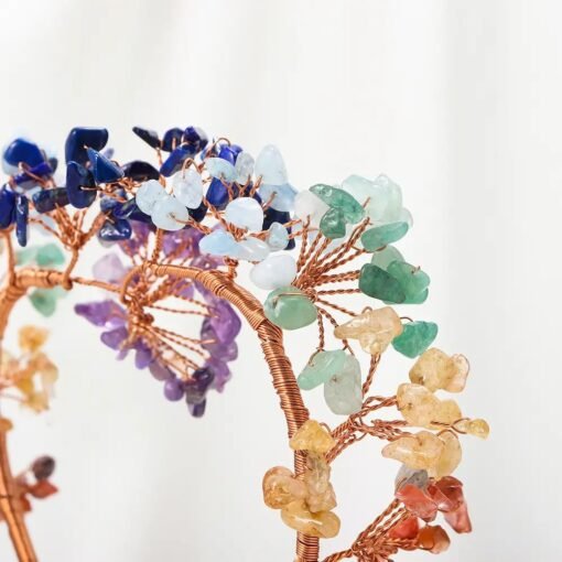 5pcs Colorful Crystal Tree with Amethyst Cluster Wholesale 130044000-2