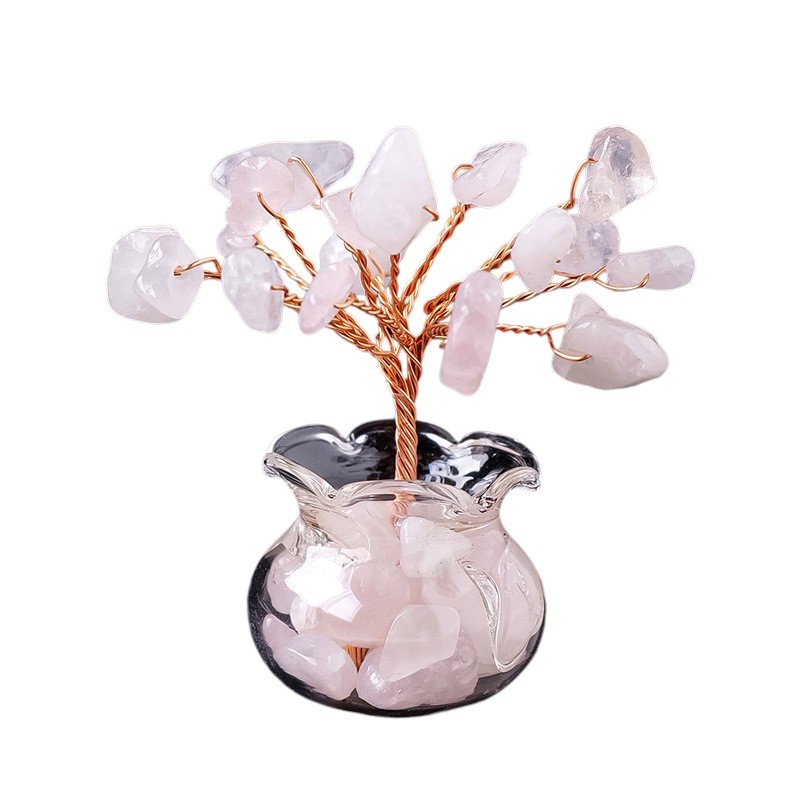 Rose Quartz Chip Tree 2.20 in