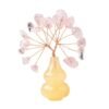 5pcs Pink Rose Quartz Crystal Tree Wholesale 130024007