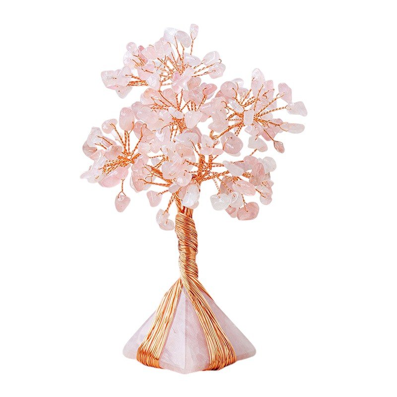 Rose Quartz Chip Tree 5.10 in Pink 5.10 in 2