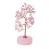 5pcs Pink Rose Quartz Crystal Tree with Round Rose Quartz Base Wholesale 130045000