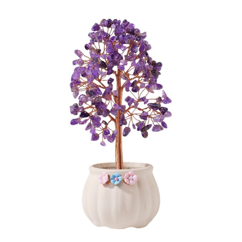 Amethyst Chip Tree 7.90 in Wholesale
