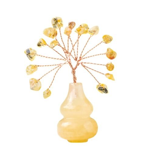 5pcs Yellow Citrine Crystal Tree Wholesale 130024005