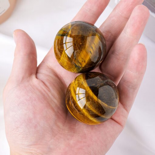 16 Sizes of Yellow Tigers Eye Crystal Sphere Balls Wholesale 123042000-1