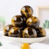 16 Sizes of Yellow Tigers Eye Crystal Sphere Balls Wholesale 123042000-3