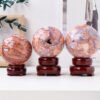 2 Sizes of Pink Agate Crystal Sphere Balls Wholesale 123093000-2