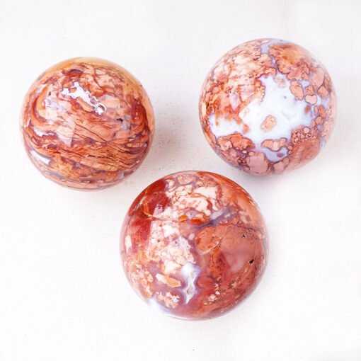 2 Sizes of Pink Agate Crystal Sphere Balls Wholesale 123093000-3