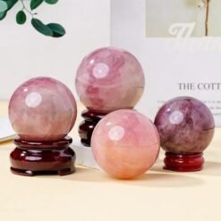 2 Sizes of Pink Purple Quartz Crystal Sphere Balls Wholesale 123068000-1