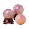 2 Sizes of Pink Purple Quartz Crystal Sphere Balls Wholesale 123068000