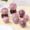 2 Sizes of Pink Purple Quartz Crystal Sphere Balls Wholesale 123068000-2