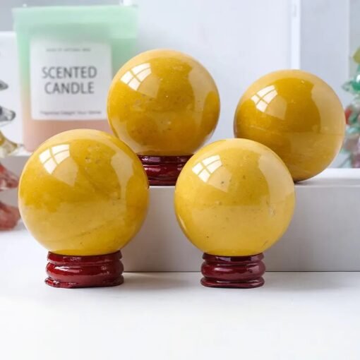 2 Sizes of Yellow Aventurine Crystal Sphere Balls Wholesale 123066000-4