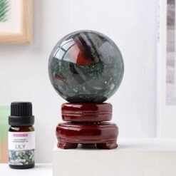 3 Sizes of Green African Bloodstone Crystal Sphere Balls Wholesale 123126000-1