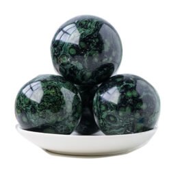 3 Sizes of Green Malachite Crystal Sphere Balls Wholesale 123107000