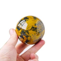 3 Sizes of Yellow Pietersite Crystal Sphere Balls Wholesale 123088000-1