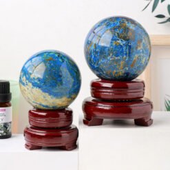 4 Sizes of Phoenix Lapis Lazuli Symbiotic Stone Crystal Sphere Balls Wholesale 123110000-1