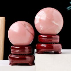 4 Sizes of Pink Opal Crystal Sphere Balls Wholesale 123111000-2