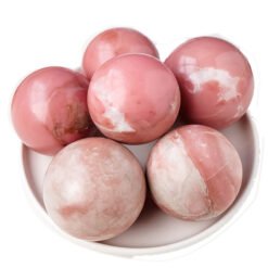 4 Sizes of Pink Opal Crystal Sphere Balls Wholesale 123111000