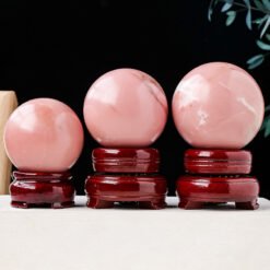 4 Sizes of Pink Opal Crystal Sphere Balls Wholesale 123111000-3