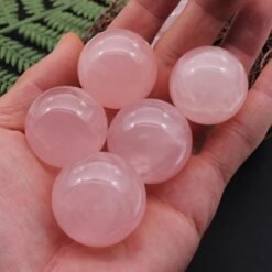 4 Sizes of Pink Rose Quartz Crystal Sphere Balls Wholesale 123021000-2