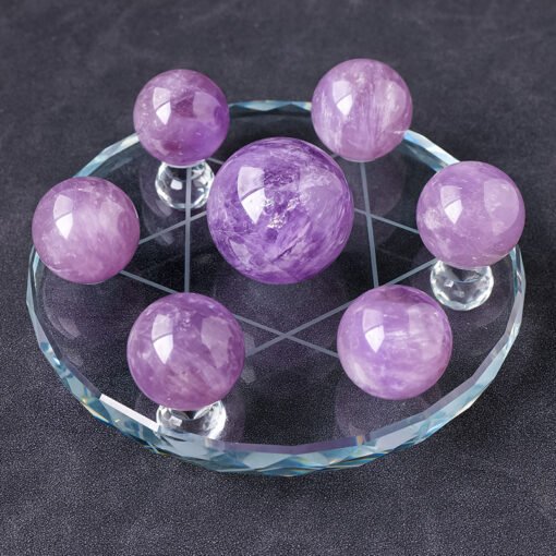 5 Sizes of Amethyst Seven-Star Crystal Grid Wholesale 124004000