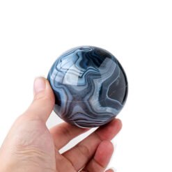 5 Sizes of Blue Agate Crystal Sphere Balls Wholesale 123123000