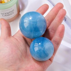 5 Sizes of Blue Aquamarine Crystal Sphere Balls Wholesale 123095000-1