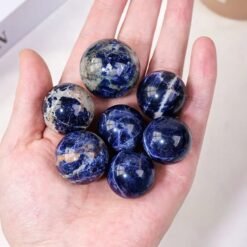 5pcs 2-3cm Blue Sodalite Crystal Sphere Balls Wholesale 123121000-1