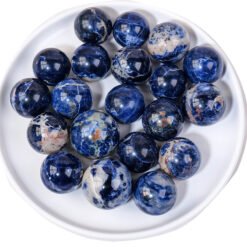 5pcs 2-3cm Blue Sodalite Crystal Sphere Balls Wholesale 123121000