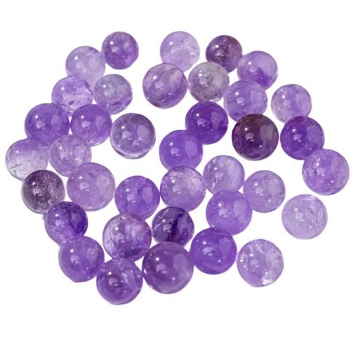 5pcs Brazil Amethyst 2cm Crystal Sphere Balls Wholesale 123033000-1