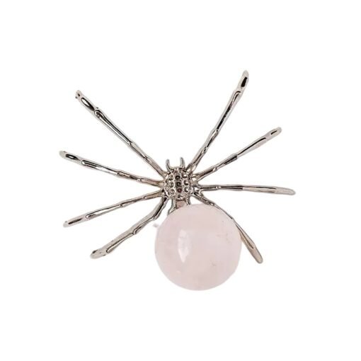 5pcs Pink Rose Quartz Crystal Animal,Crystal Animal Crystal Spider Wholesale 141004003